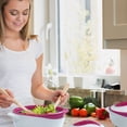 thumbnail image 5 of Insulated Casserole Dish with Lid 3 pc. Set 2.6/1.5/1 qt. Hot Pot Food Warmer/Cooler –Thermal Soup/Salad Serving Bowl- Stainless Steel Hot Food Container–Best Gift Set for Moms –Holidays Red, 5 of 5