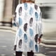 thumbnail image 4 of ICHUANYI Clearance Fashion Women Print Loose Long Sleeve Cardigan Coat Blouse(Blue, L) ICHUANYI WER2023081501746, 4 of 6