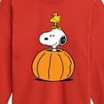 thumbnail image 3 of Peanuts - Snoopy Woodstock Pumpkin - Toddler & Youth Long Sleeve Graphic T-Shirt, 3 of 6