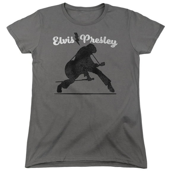 Elvis Presley - Overprint - Women's Short Sleeve Shirt - Medium