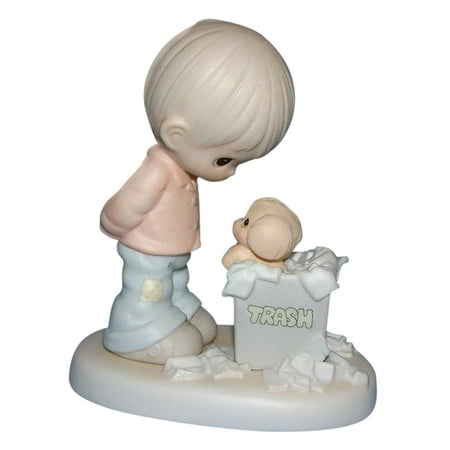 Precious Moments: 882 You Just Cannot Chuck A Good Friendship This Members Only themed Precious Moment is the perfect porcelain figurine to grow your collection  inspire another collection  or give as that special gift. Aptly titled You Just Cannot Chuck A Good Friendship  this figurine features animals or adorable children with tear dropped shaped eyes. Their expressions will tug at your heart strings  and the pastel coloring makes it a subtle yet elegant addition to your home. Place it in your curio cabinet  on your bedside table or proudly displayed in your living room. Wherever you put this porcelain bisque figurine  it’s sure to bring smiles and joy to your home.