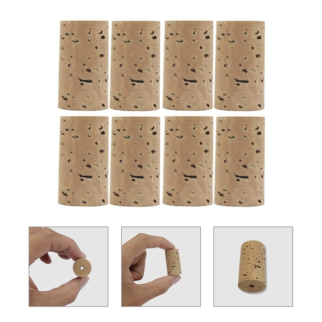 HIAKDOFT Accessoires de Flûte Bouchons en Liège Effilés 8 Pcs pour Empêcher les Fuites d'Air dans les Instruments de Musique