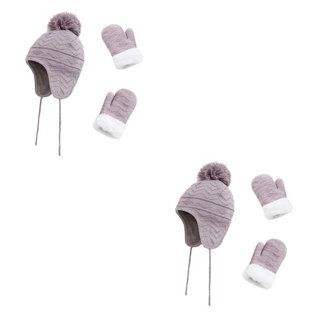 Gorro de lana Minnieouse 1 juego para exteriores unisex Blanco Rosa Gris lila Azul oscuro rojo Vino