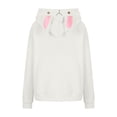 thumbnail image 6 of jsaierl Women Bunny Ears Hoodie Kawaii Anime Aesthetic Cute Japanese Rabbit Long Sleeve Top Hooded Sweatshirt Pullover Sweater, 6 of 8