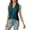 BU2, variant on Daznico Women's V-Neck Sleeveless Satin Blouse with Button Detail Casual Elegant Top,S