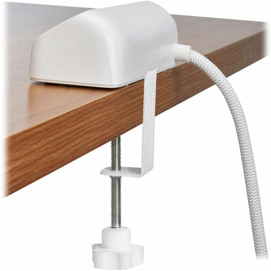 Eaton Tripp Lite Series Protect It! 3-Outlet Surge Protector with USB-A and USB-C Ports, 5-15R Outlets, 900 Joules, 20W PD Charging, Desk Clamp, 8 ft. (2.4 m) Braided Cord, White