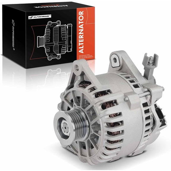 A-Premium Alternator Compatible with Ford Contour 1998-2000 & Mercury Cougar 1999-2002, Mystique 1998-2000, 2.0L, 12V 110A 6-Groove Pulley Clockwise, Replace# 8A2118200, 98BB10300CC