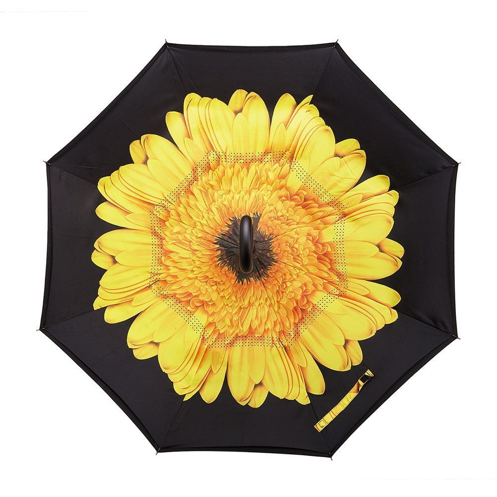 Inverted Umbrella,Windproof Reverse Umbrella, Umbrellas for Women, UV Protection, Upside Down Umbrella C-Handle P10