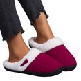 thumbnail image 3 of Vedolay Womens House Slippers Adults House Shoes Cute Fuzzy Bedroom Slippers Red,41, 3 of 5