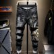 thumbnail image 2 of Pantalones vaqueros para hombre, pantalones cortos con estampado de hip hop negro, pantalones vaqueros para hombre, ropa de calle de los 90, tallas XS, novedad en estética oversize, 2 of 4