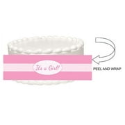 It's A Girl Peel and Stick Edible Cake Image Wrap Ribbon