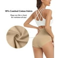 thumbnail image 5 of Wirarpa Women's Cotton Stretch Full Coverage Briefs, Beige 4-Pack, 5 of 6