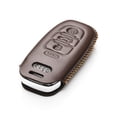 thumbnail image 3 of Vitodeco Leather Smart Key Fob Case Cover Protector Compatible with Audi A3, A4, A5, A6, A7, S5, S7, Q5, RS - 4-Button, Brown, 3 of 5