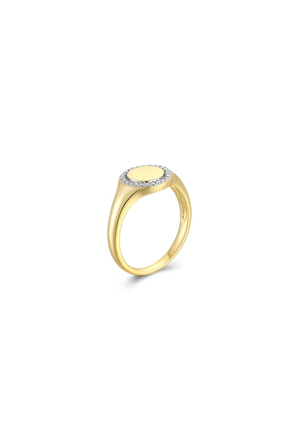 Diamond Accent Signet Ring