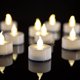 thumbnail image 1 of Velas de té simile, paquete de 24, sin llama, LED, velas falsas a batería, 100 horas de duración para bodas, fiestas, festividades, decoración del hogar, exteriores, 1 of 4