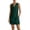 Green, variant on Women's Sleeveless Cowl Neck Shift Dress, Casual Loose Fit Mini Dress with Pockets, Summer Tunic Dress for Women(Red/XXL)