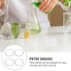 thumbnail image 4 of Juego de 4 placas de Petri de vidrio profesionales para laboratorio de química., 4 of 8