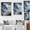thumbnail image 4 of Designart "Minimalism Winter Mountains Summit painting III" Cottage Floater Framed Canvas Print, 4 of 7