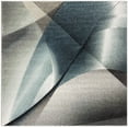 thumbnail image 3 of Safavieh Hollywood Celandine Abstract Area Rug, Gray/Teal, 6'7" x 6'7" Square, 3 of 10