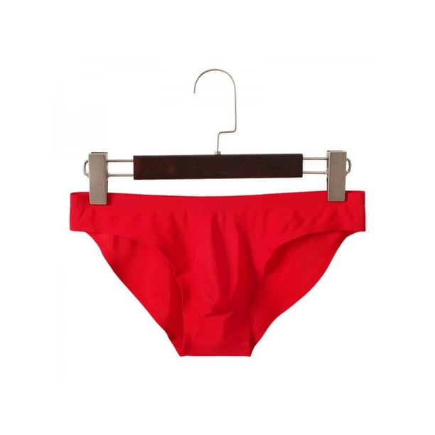 Marinavida MarinaVida Men's Ice Silk Elastic Seamless Underpants UltraThin Breathable Briefs