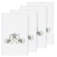 thumbnail image 2 of Authentic Hotel and Spa  Turkish Cotton Shells Embroidered White 4-piece Hand Towel Set, 2 of 3