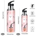 thumbnail image 2 of Yayeee 33oz Insulated Water Bottle Double Wall Stainless Steel with Flip Straw Lid, Pink Halloween Ghosts, 2 of 7