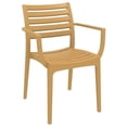 thumbnail image 1 of Compamia Artemis Outdoor Patio Dining Arm Chair in Teak Brown, 1 of 9