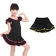thumbnail image 4 of Disfraces de baile para niña, vestido de falda latina de licra, minifalda de baile de salón para niños, interior con pantalones cortos, espectáculo de escenario, 4 of 5