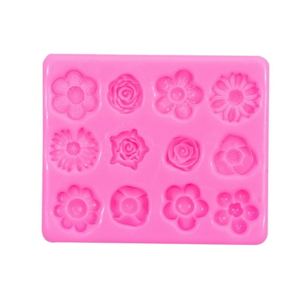 

HOTYA 3D Chocolate Moulds Mousse Cake Molds Flower Shape Molds Silicone Fondant Mould