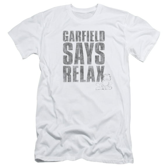 Garfield Relax S/S Adult 30/1 T-Shirt White