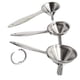 thumbnail image 1 of Embudo de Cocina Sunnimix Acero Inoxidable Duradero Plata 3 piezas, 1 of 8
