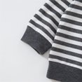 thumbnail image 3 of PatPat Baby Boy/Girl Solid/Striped Crewneck Long-sleeve Pullover Sweatshirt, 3 of 6