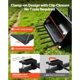 thumbnail image 3 of VEVOR 68.5" Clamp on Debris Forks for Buckets, 7 Fork Tines, 4560lbs Load, Heavy Duty Pallet Forks for Tractor Loader Skid Steer, Bolt on Bucket Attachments for Removing Yard Waste and Debris, 3 of 9