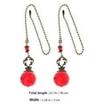 thumbnail image 2 of UPGRATOR 2Pcs Classic Round Red Crystal Ball Light Pendant for Workshop Lamp Decor and Ceiling Fan, 2 of 8