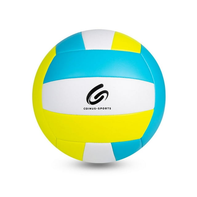 Coinus Sports Volleyball Official Size - Yellow, Blue and White