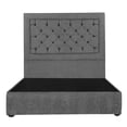 thumbnail image 2 of Box Base Cama Matrimonial + Cabecera Mary Dicasa Gris Shadow, 2 of 8