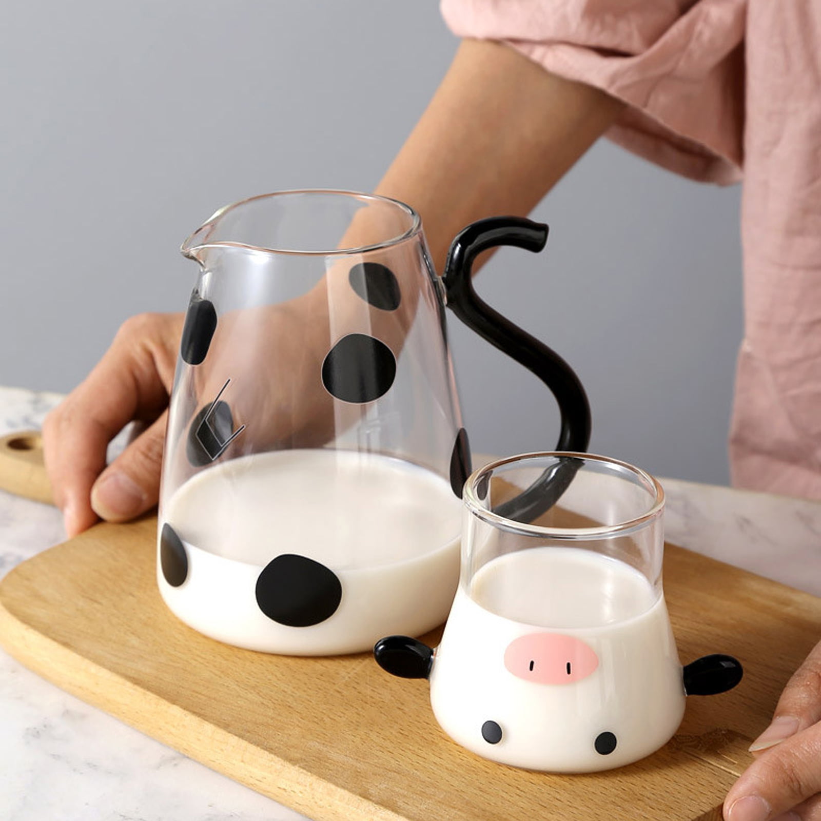 Dropship Cow Carafe Pitcher Cow Water Pitcher With Cup Bedside Water Carafe  Cow Glass Set Cow Pitcher Water Carafe With Glass Cup For Nightstand to  Sell Online at a Lower Price