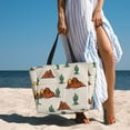 thumbnail image 6 of PAYOHTO Western Theme Cactus Cowboy Large Beach Tote Bags for Womens Mens Sandproof Swim Pool Bag with Zipper for Travel Vacation, 6 of 7