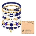 thumbnail image 2 of Game Day Bracelets for Women Men Stackable Sports Charmss Bracelet Bangles Football Sport Fan Bracelet Football Mom Accessories Jewelry Gifts Boho Summer Beach - (B), 2 of 9