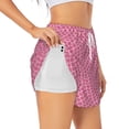 thumbnail image 1 of Balery Fish Scales Pantalones cortos deportivos para mujer con forro y dos bolsillos, elásticos, para entrenamiento, gimnasio, yoga-XX-Large, 1 of 7