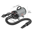thumbnail image 5 of KFFKFF Dog Dryer 2000W Pet Grooming Dryer Adjustable Speed with 4 Nozzles Grey, 5 of 9