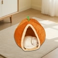 thumbnail image 4 of Cat Cave Bed - Semi-Enclosed Pet Tent with Washable Mat for Indoor Cats & Small Dogs, 4 of 5