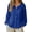 Blue, variant on Linen Blend Button Down Shirt Women Women's Sun Jackets Sun Protection Jacket Women Linen Cover Up Lightweight Cardigans For Women Plus Size Linen Jacket Summer Cardigan Beach Jacket For Women