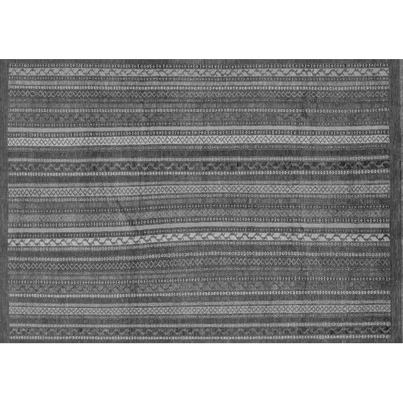 Ahgly Company Indoor Rectangle Abstract Gray Modern Area Rugs, 8' x 10'