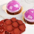 thumbnail image 3 of Jinsinto Hot Cocoa Bomb Mold, 2pcs 7-Cavity Large Silicone Circle Molds for Hot Chocolate Bomb, Non-Stick Food Grade Half Sphere Silicone Mold (Coffee), 3 of 5