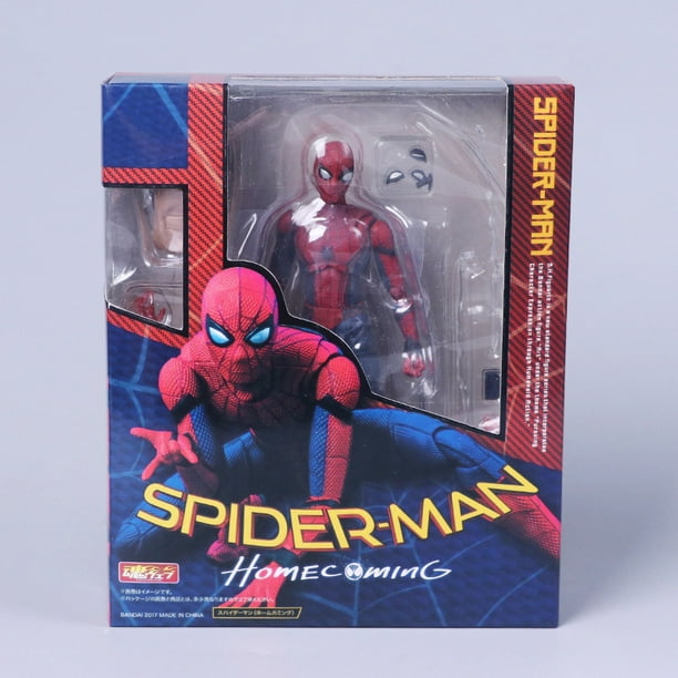 Figura de accion de Spiderman de Marvel SHF con bolsa figuras de PVC de anime moviles de 16 cm coleccion de Spider Man juguetes modelo de regreso a la escuela Walmart