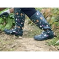thumbnail image 6 of Rongee Women Rain Boots Tall Waterproof Outdoor Garden Boots Blossom Flower Printed with Adjustable Buckle (9(M) US), 6 of 8