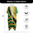 thumbnail image 6 of HELLHERO Jamaican Flag Print Beach Kimono Cover-Up - Lightweight Loose Swimwear Cover for Tropical Vacations, Poolside & Beach Parties, 6 of 6