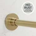 thumbnail image 4 of Better Homes & Gardens Rustproof 43” to 72” Adjustable Tension Modern Shower Curtain Rod, Brass, 4 of 7