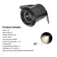 thumbnail image 4 of 10 mini focos LED empotrables de 1 W con transformador independiente para vitrinas, cocinas, escaleras, armarios, 90-265 V CA [Clase energética A++], 4 of 5